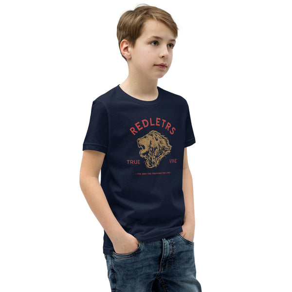 Youth Short Sleeve Unisex Tee - Redletrs Lion